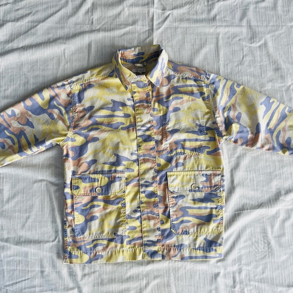 Pastel Colors Camo Denim Jacket size S - Picture 14 of 16